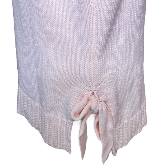 AnnTaylor Pink Knotted Sweater with Side Bow Knots XS fits like a M - Picture 4 of 9